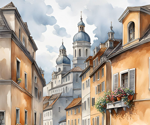 Cuadros digitales de paisajes modernos para decorar con armonía y estilo