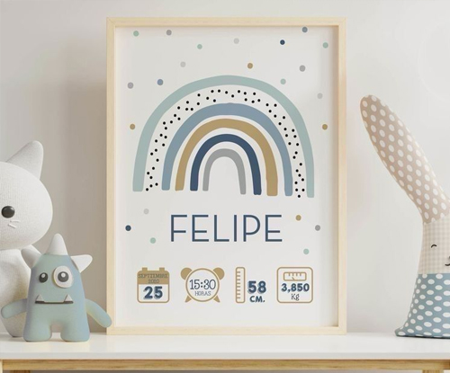 Cuadros decorativos infantiles para niños en formato digital